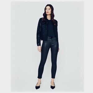 AG sz 26 Stardust blue glitter PO# AG-21108689 FARRAH SKINNY ANKLE